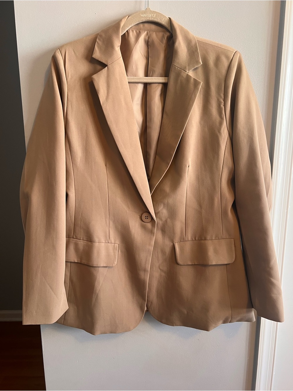 Nameless Women's Camel Single-Button Blazer
